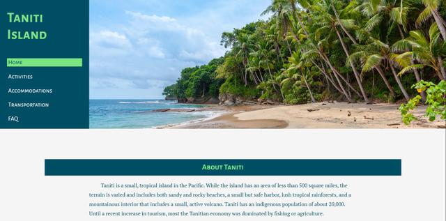 Taniti Island Project