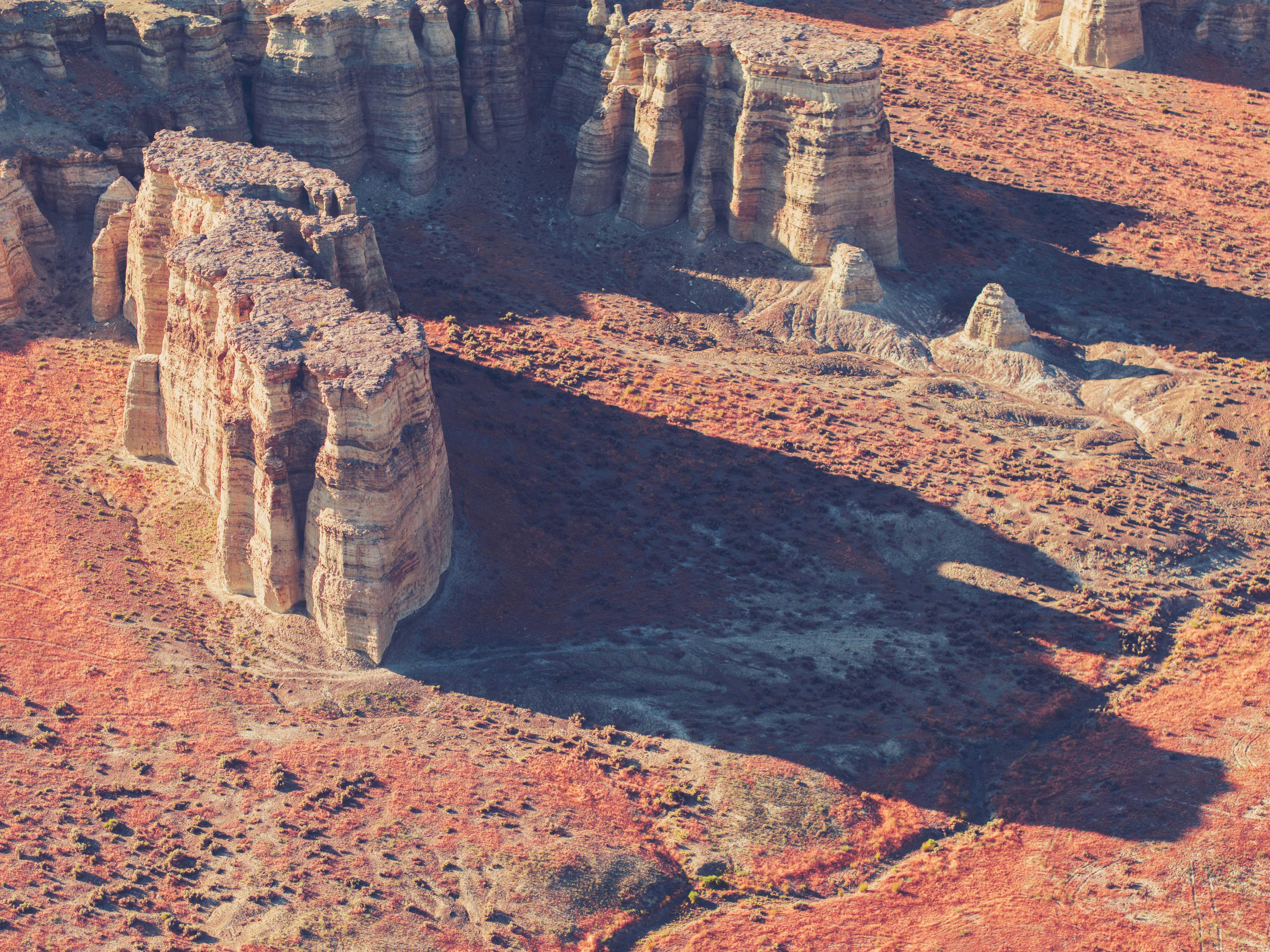 Pillars of Rome in Eastern Oregon arial view.